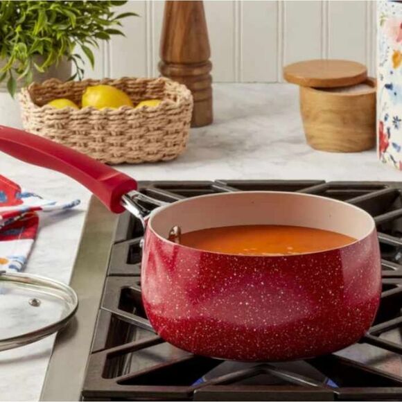 Tabletops Unlimited Dolly Parton 2.5QT Non-Stick Aluminum Covered Saucepan - Picture 4 of 6